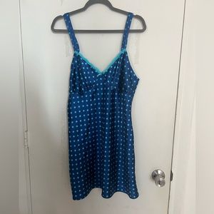 Polka dot slip dress